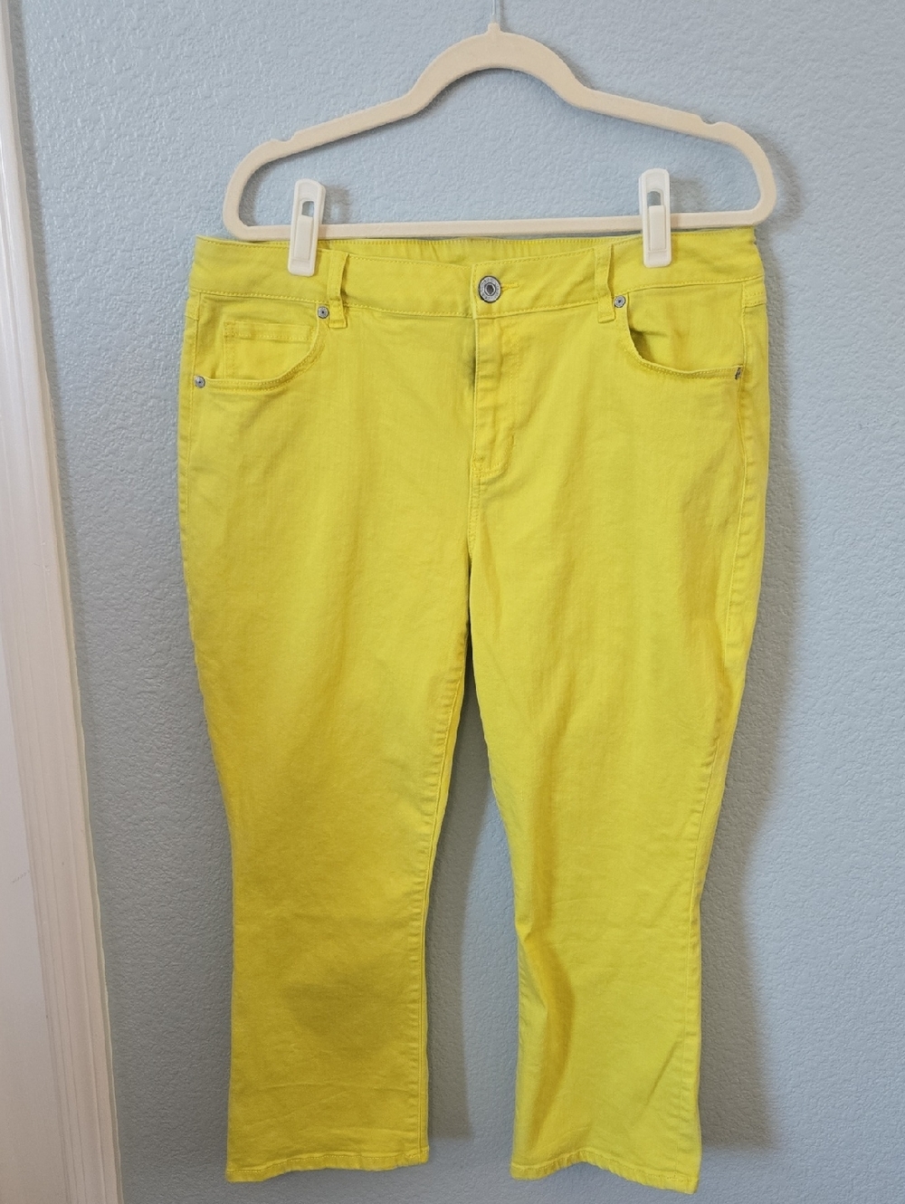CAbi Sunshine Yellow Straight Leg Jeans - Picture 2 of 11